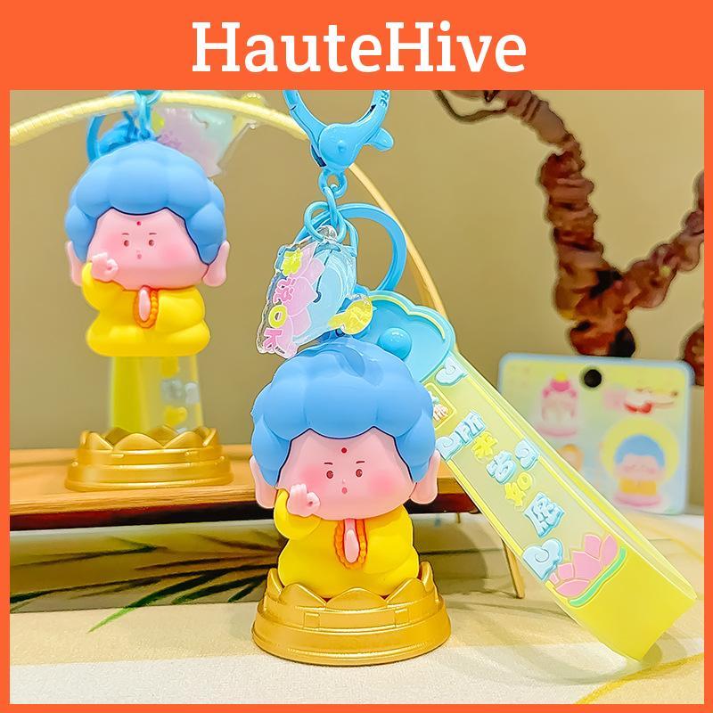 Enchanting Keychain Plush Collection With Buddhist Characters Lovely Gifts Cartoon
