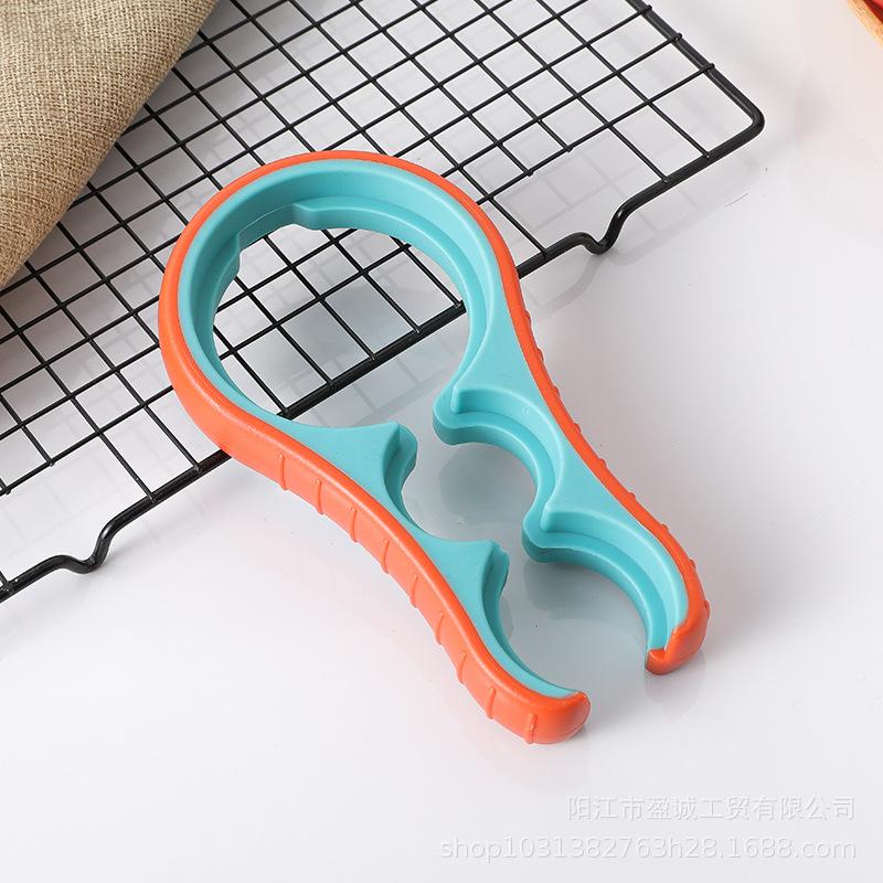 Kreatywny Wielofunkcyjny Plastikowy Otwieracz do Butelek 3 w 1 Ręczny Antypoślizgowy Otwieracz do Zakrętek Otwieracz do Puszek Narzędzia Kuchenne