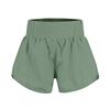 Fritidsshorts för damer med fickor Hög midja Elastisk midjeband Lätt och andningsbart tyg Avslappnad passform Sommarplagg