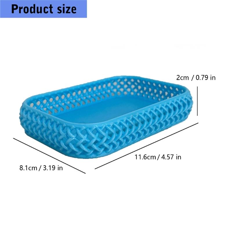 Stylish Multifunctional Organizer Tray Perfect For Home Office Decoration Plastic Storage Basket For Small Items