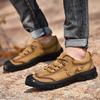 Men's Casual Shoes 2024 Trend Luxury Men's Shoes Low Thick-soled Sneakers Men Genuine Leather Outdoor Hiking Footwear Handmade