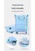 New Foldable Travel Bag with Pull Rod & Wheels - Durable, High-Grade, Trendy, and Expandable Storage