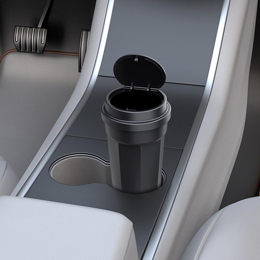 Multipurpose Car Trash Can Cup Holder Waterproof with Lid Auto Accessories for Vehicle Backseat Truck Van Offices Home
