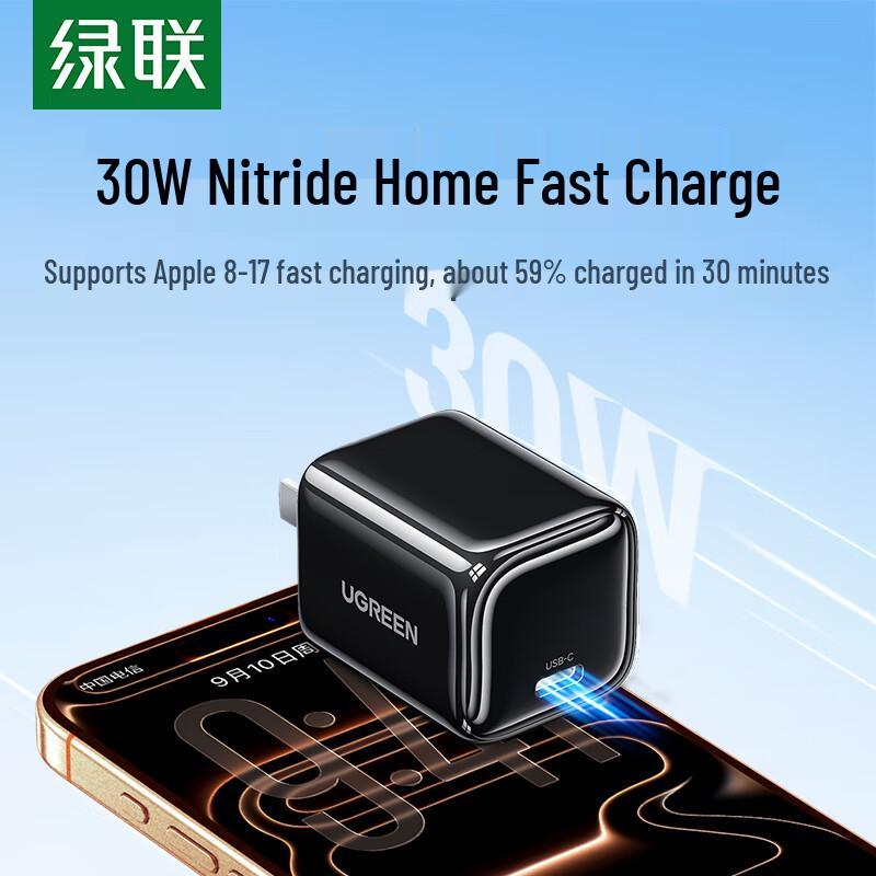 Ugreen 30W GaN USB-C Fast Charger for iPhone & iPad