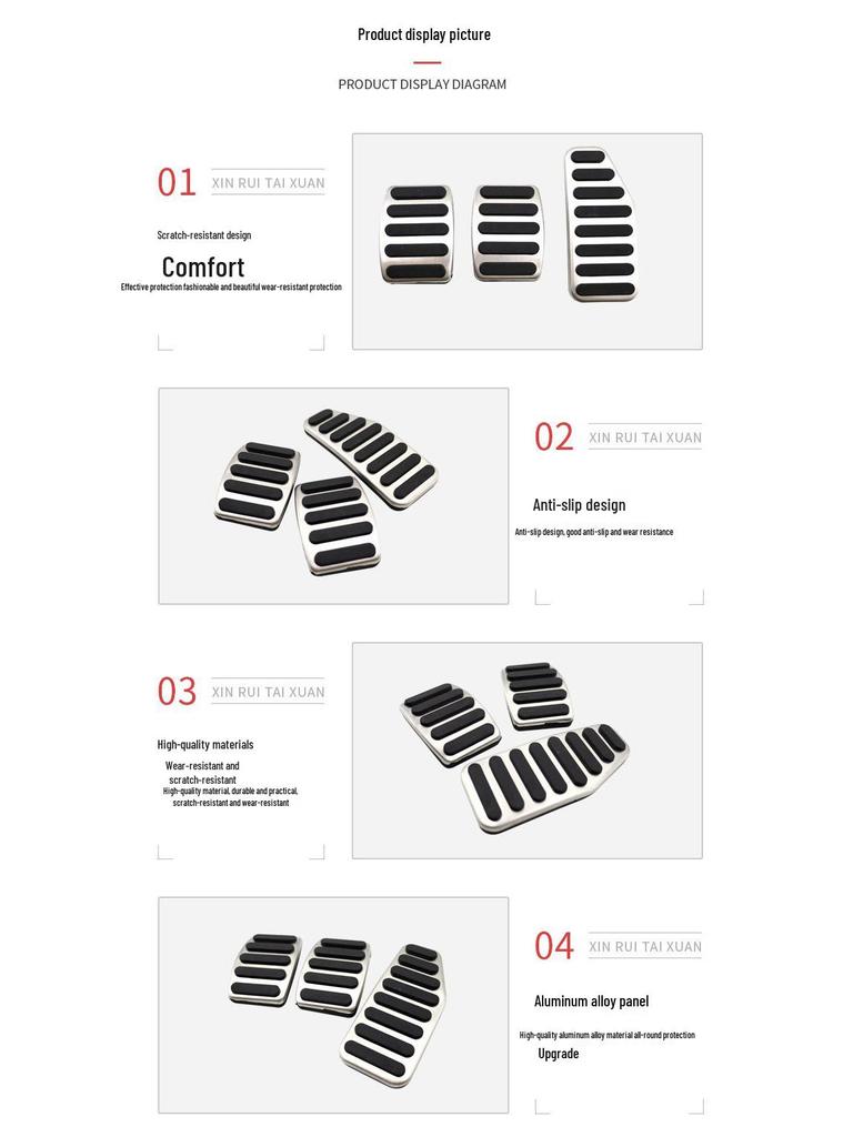 Rutschfeste Autopedale für Suzuki Swift: Drosselklappe, Bremse und Ruhebereich Dekorzubehör