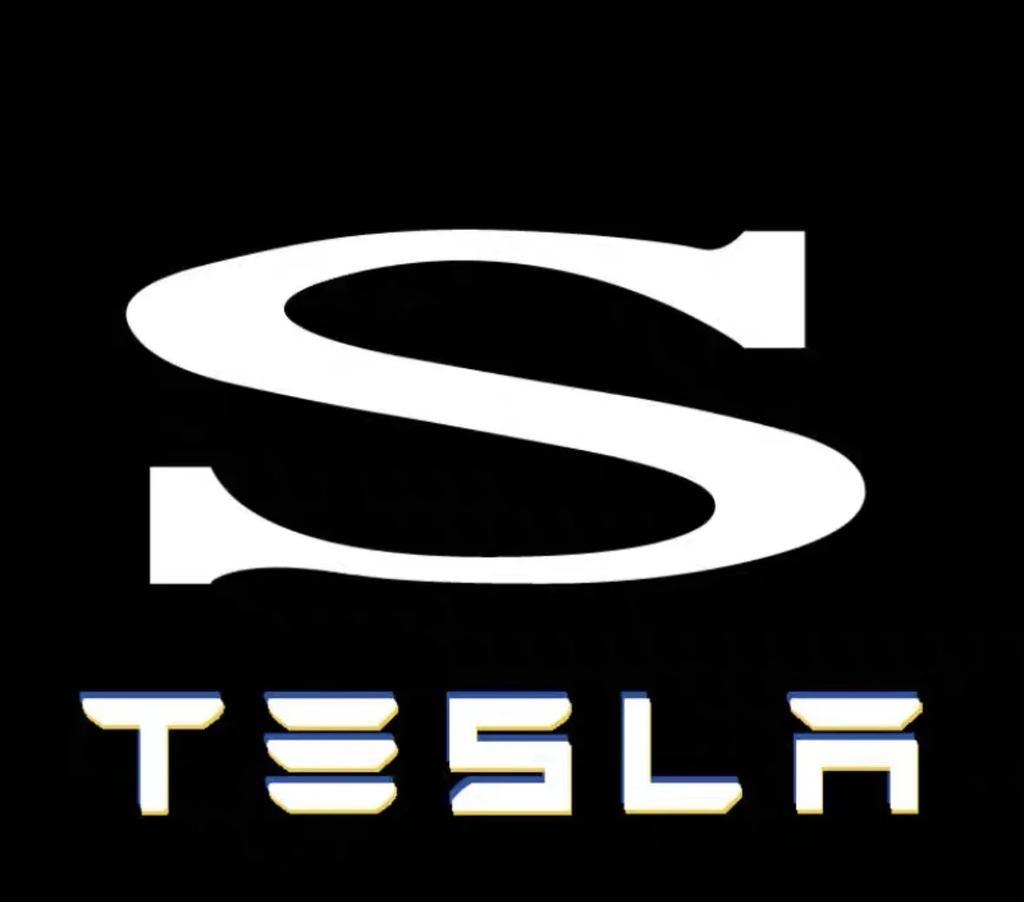 Car Sticker 2025 New Tesla 2/4pcs for Tesla Model Y 3 S X Door LED Logo Projector Puddle Light Super Bright Welcome Light Laser