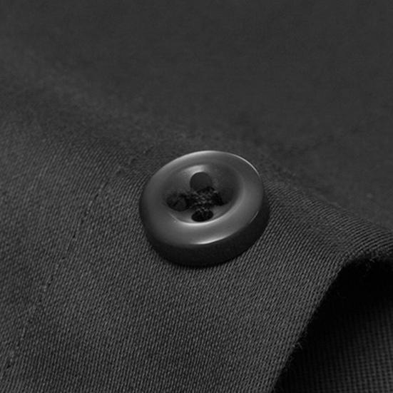 Skjorte for menn Ren turn-down krage Formell Slim Fit Summer Top for Work