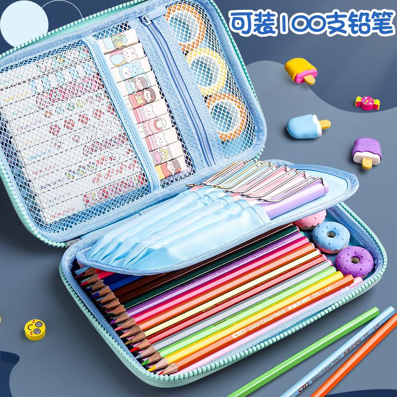3D EVA Unicorn Astronaut Pencil Case Large Capacity Cartoon Stationery Box Pencil Box Student Pen Case School Gifts
