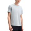 Fila White Soft Master Fashion Versatile Simple Round Neck Breathable Comfortable T-Shirt Men Tops Cloud-Gray-Green F11M513104FTQ