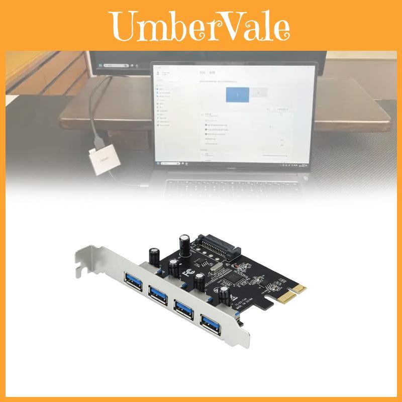 Pcie Usb30 Expansion Card With Four Ports For Desktop Computer Data Transfer