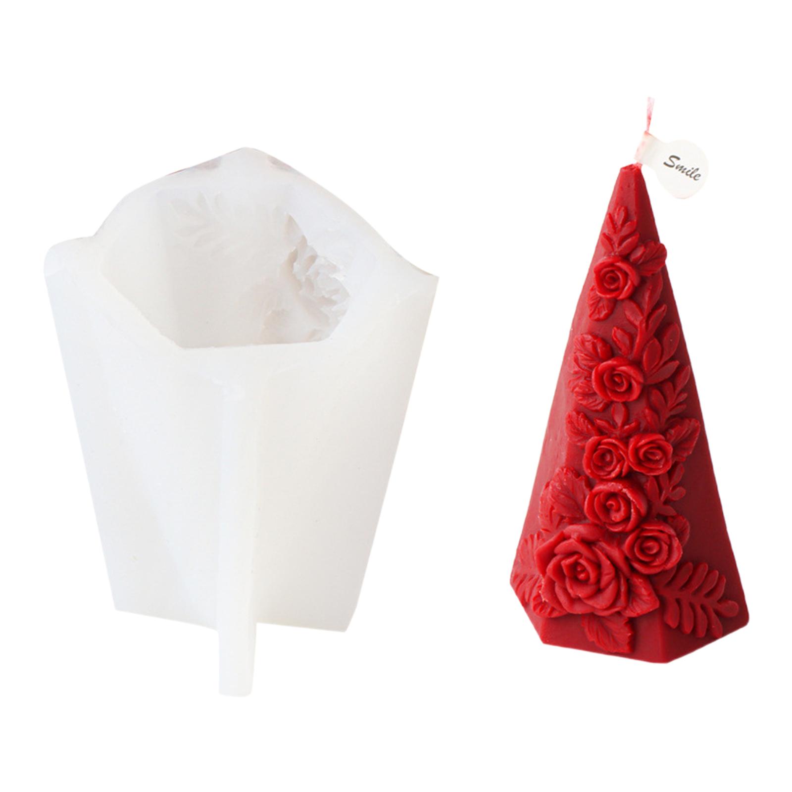 

Конусообразная силиконовая форма для мыла ручной работы, формы из гипсовой смолы, форма для свечей с цветочным ароматом, настольные украшения B