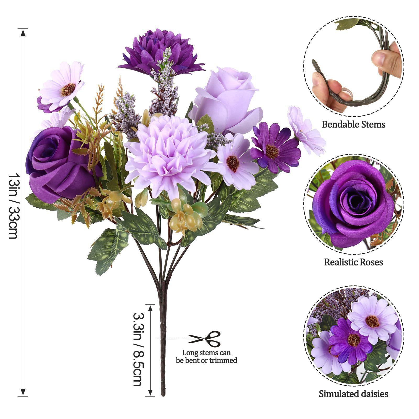 Simulated Flower Bouquet for Home Decoration, Flower Bouquet Does Not Include Vase 1pc