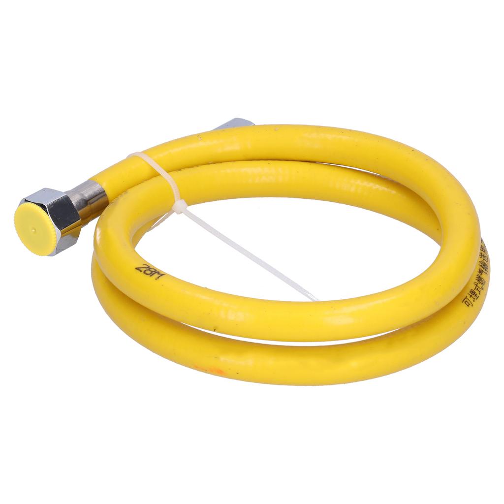 Fuel Gas Hose 304 Stainless Steel Liquefied Gas Line Pipe with Fittings for Home Kitchen(1m Female PortPort )