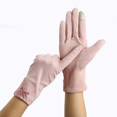 Spring Lady Stretch Anti Uv Slip Resistant Lace Gloves  Sunscreen Gloves Driving Glove