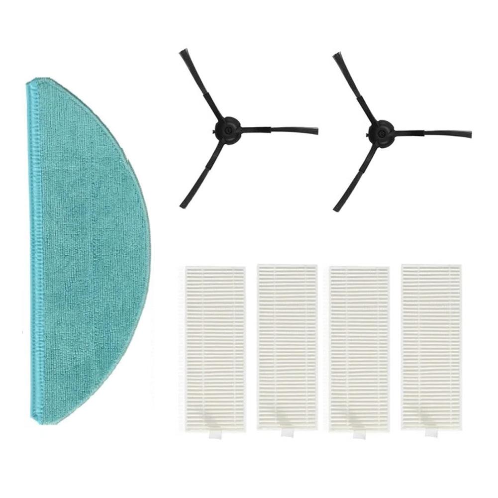 Side Brushes Mop Cloth Kit Vacuum Cleaner Accessories For Cecotec For CONGA 8090 For ULTRA Replacement Parts