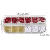 Nail Art Jewelry 12-Grid New Year'S Festive Three-Dimensional French Bow-Sized Mixed Nail Jewelry