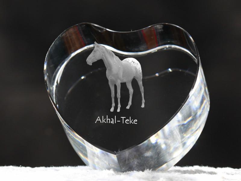 Akhal-Teke – A photo of a horse in crystal, a crystal heart | Art-Dog