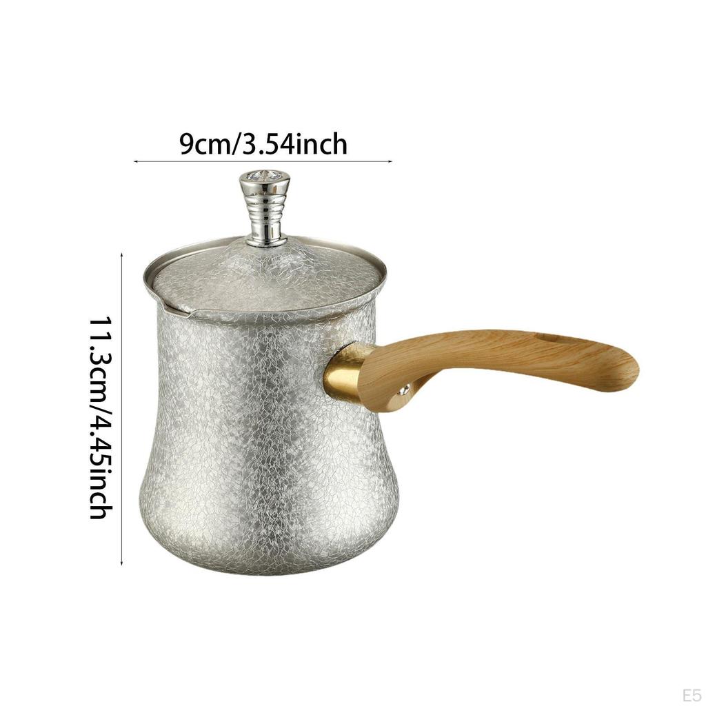 Coffee Pot Butter Milk Warmer Jug Easy to Clean Gift for Induction Cookers Chocolate Melting