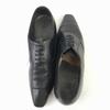 MANZ Germany Vintage Leather Wholecut One-Piece Dress Shoes Black 7F 25.5(USED)