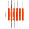 Kaisiking 6 Pcs Double Sided Soldering Assist Aid Repair Tool with 2 Precision Tweezers for Electronics Repair and Soldering