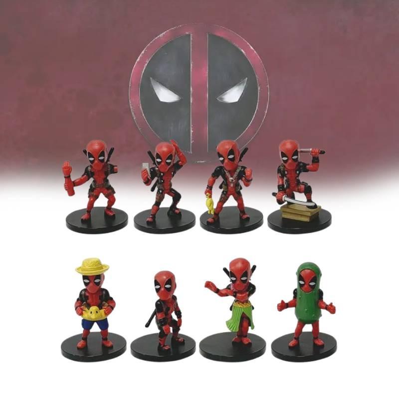 Character Deadpool Model Toys Cute Cartoon Living Room Tabletop Decor Dolls