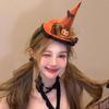 Pumpkin Halloween Witch Hat Headband Spider Cone Hat Hair Hoop  Photo Props