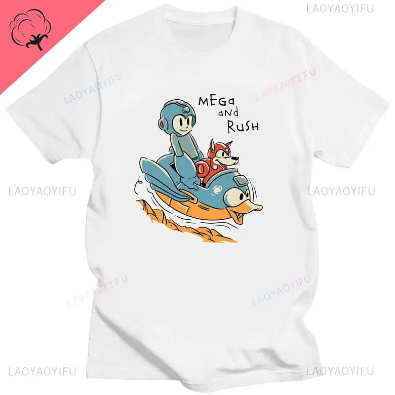 Official Megaman Player Select Men'S T-Shirt Mega Man Video Game Men Printed Tee Fashion Summer Cotton Casual Men'S Gift T Shirt