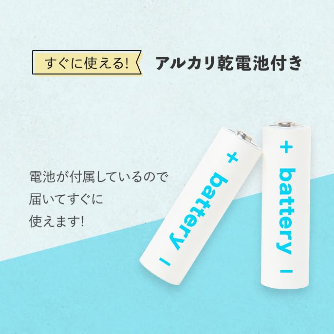 Matsuyoshi Mint Light Portable Rubber-Style Penlight, Green, Blue, Blue, Blue, Gold, Knock-Style Penlight, Clip-On, Pocket-Length, Rubber, LED,