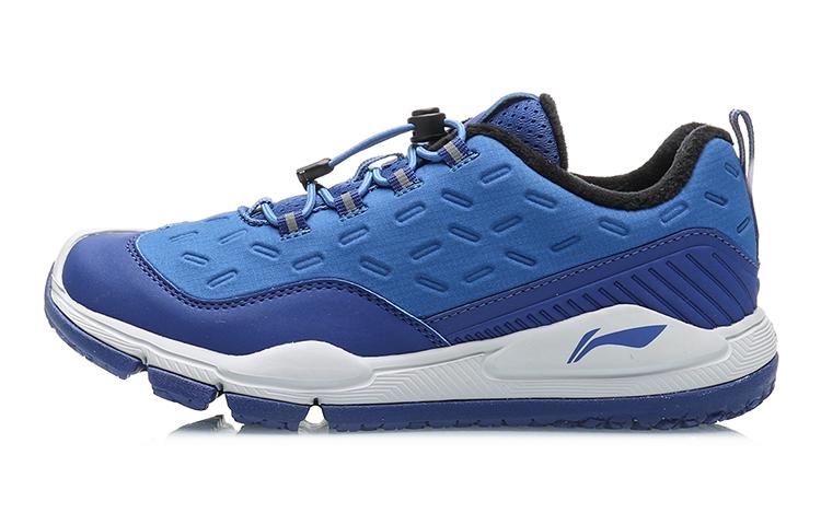Li Ning YOUNG Cushioning Low top Kids Outdoor Shoes Blue Teenagers YKEP012-1 35