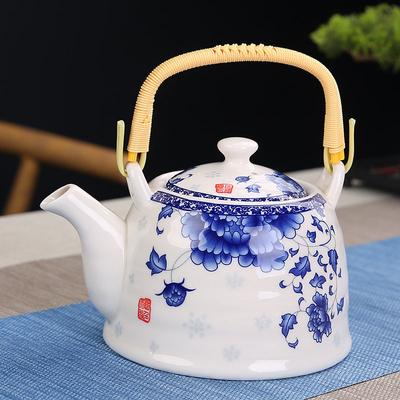 Porcelain Teapot Strainer Net High Capacity 900ML Traditional Retro Ceramic Tea Set Tea Pot Gift Kung Fu