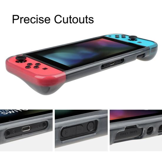 Transparent Soft Anti-fingerprint TPU Protective Case Cover for Nintendo Switch