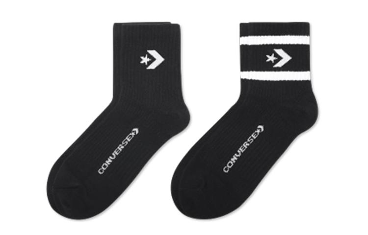 Converse 2PP STAR Crew Socks Unisex 2 Pack Ink Black 10021594-A02 M