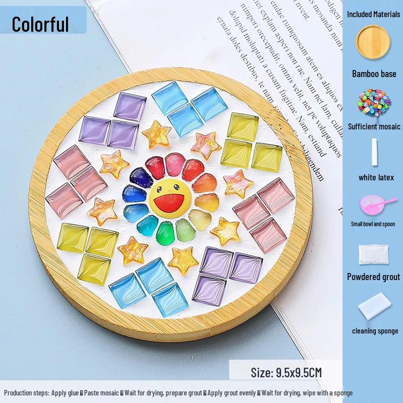 DIY Mosaic Coaster Kit for Kids: Creative Father's Day Craft