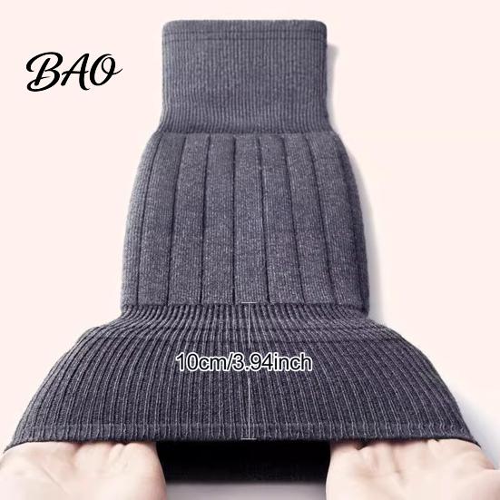 Winter Calf Sleeve 1 Pair Knit Leg Warmers for Elderly Women, Soft Stretchy Elastic Knee Sleeves Thick Sleeves, Anti-slip Long Boot Socks Cold Weather