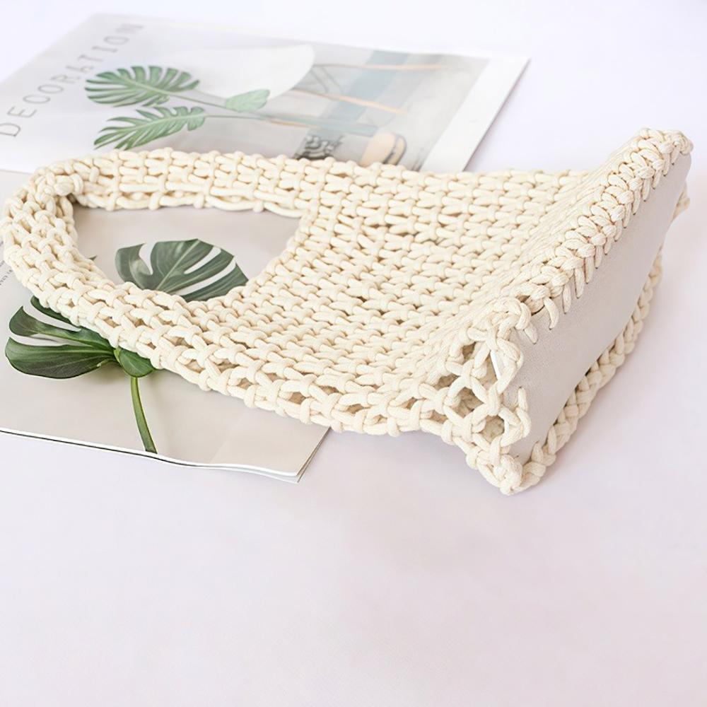 Handbag, fishing net bag, multi-functional leisure travel solid color beach bag, suitable for vacation and travel.zwq