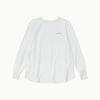 CHIQUITA Ribbed Sleeve T-Shirt (Cotton) Ivory 241602Siv