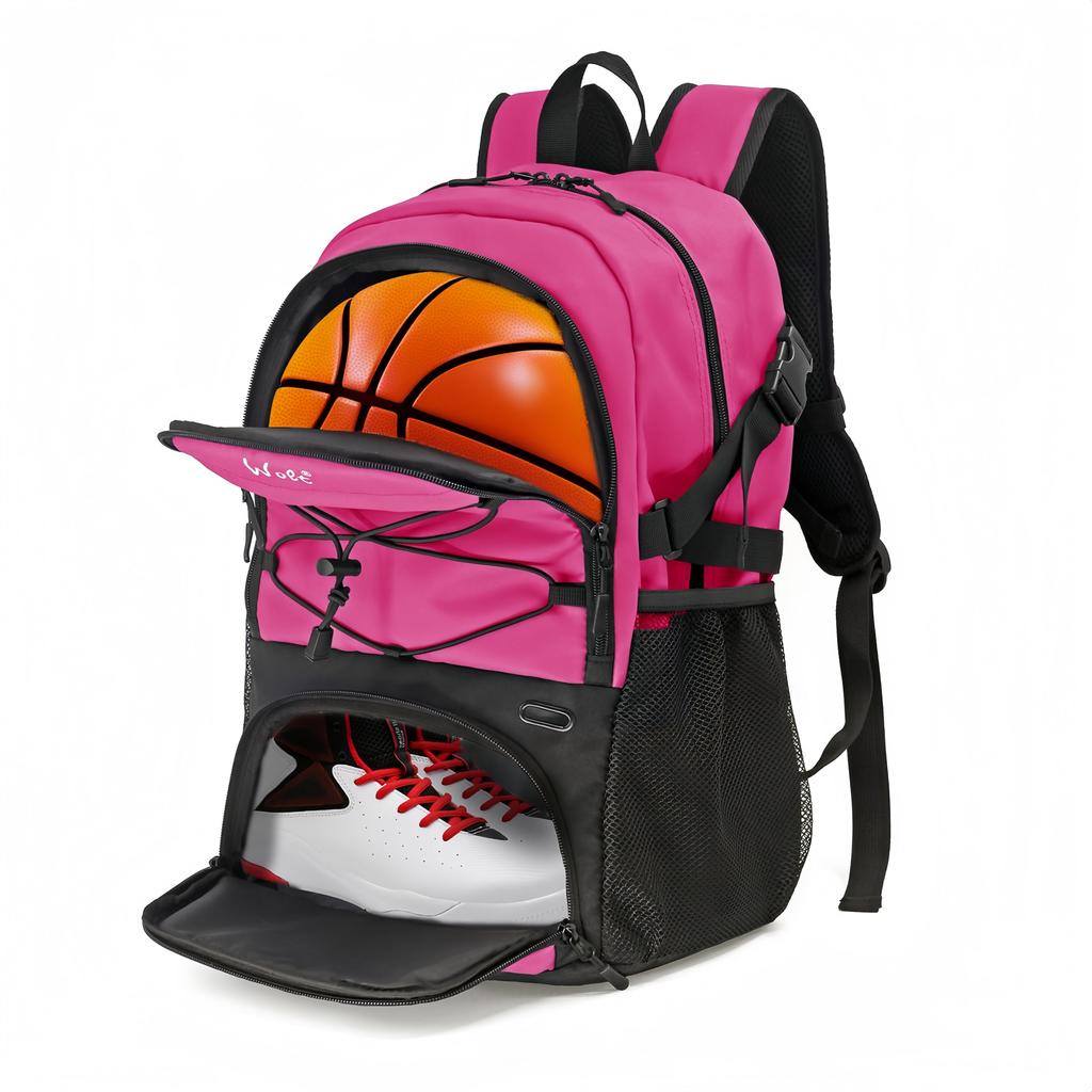 Basketball Rucksack Basketball Soccer Rucksack Volleyball Rucksack Multifunctional Large Capacity with Dividers Shoe Compartment Ball Storage Perfect