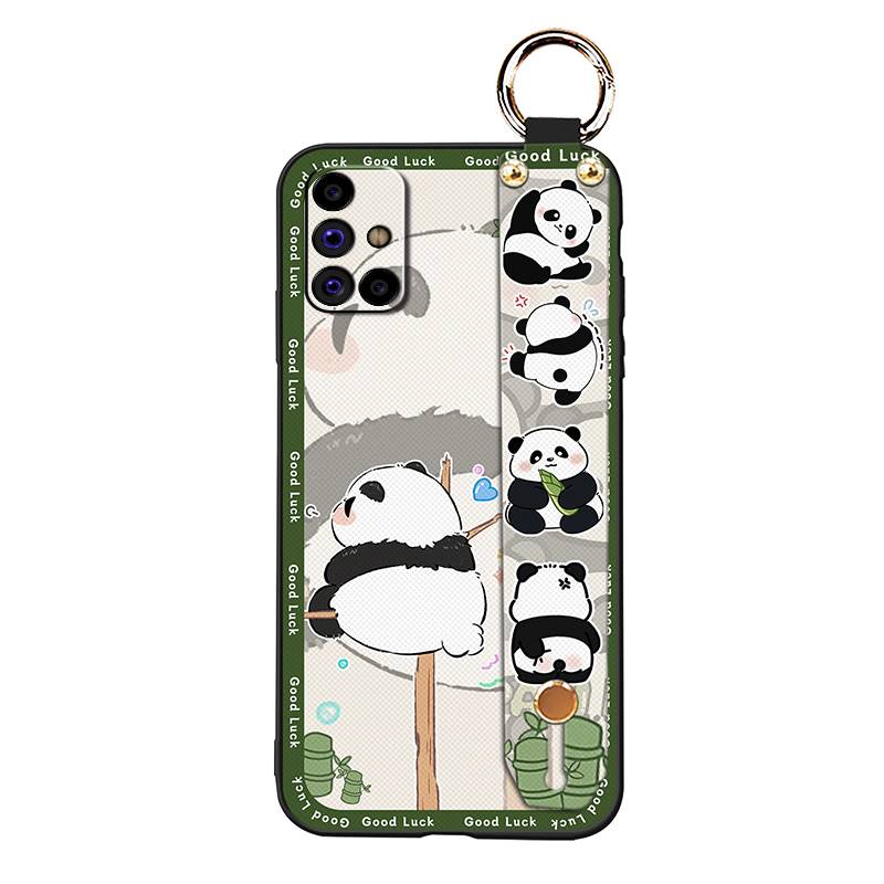 Kickstand Fashion Design Phone Case For Samsung Galaxy M31S/SM-M317F/M315F Lanyard Anti-dust Ring Wristband Soft case