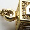 Used NINA RICCI Necklace metal/Rhinestone 16.9g gold Cube