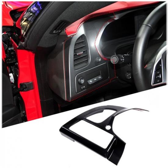 For CORVETTE C7 ZR1 Z06 Glossy Black Side Air Vent Outlet Main Driver Trim US