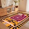 Bold Abstract Tiger Face Print Area Rug, Soft Non-Slip Floor Mat for Living Room Bedroom Kids Room Home Decor