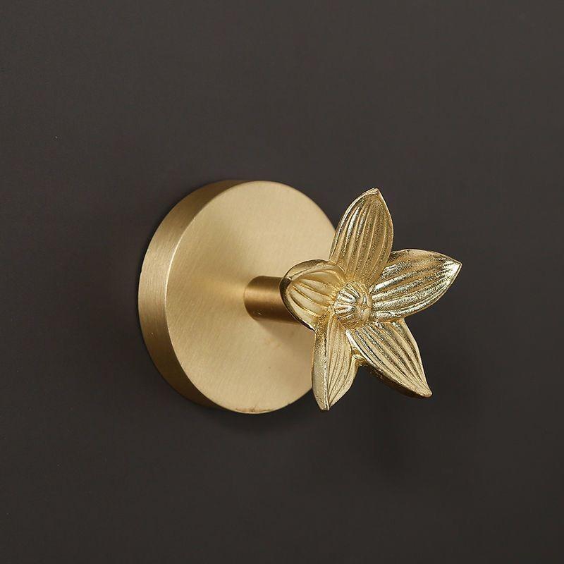 Leaf Ginkgo Brass Angel Bird Dragonfly Wall Hook With Adhesive For Door Decor