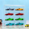 1/4pcs Stackable Car Display Box Dustproof Transparent Car Storage Box Acrylic Cabinet Rack  Kids