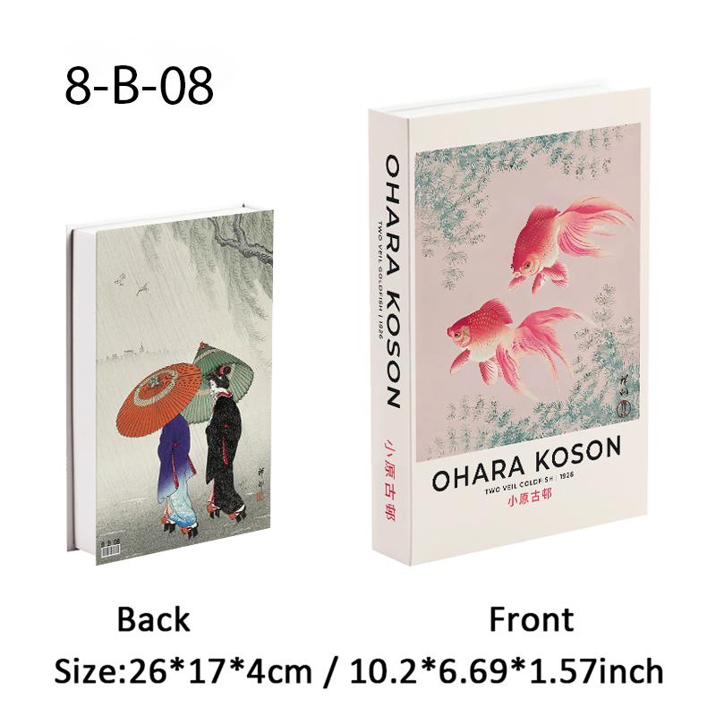 Bauhaus Decorative Books Open Luxury Fake Book Storage Box Home Decor Matisse Boho Monet Coffee Table Shelf Interior Decoration