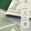 Living Room Short Pile Washable Carpet Bedroom Non-slip Soft Floor Mat Bohemian Style Green Rug Large Size Home Decoration Mats