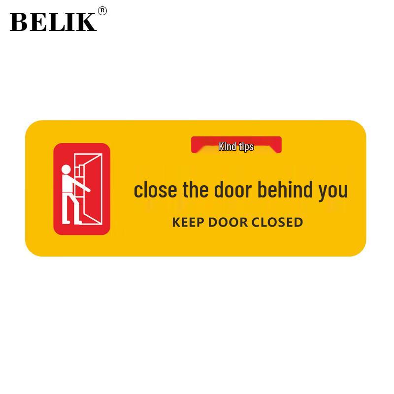 BELIK Please Close The Door Self-Adhesive Reminder Sticker 30*12CM