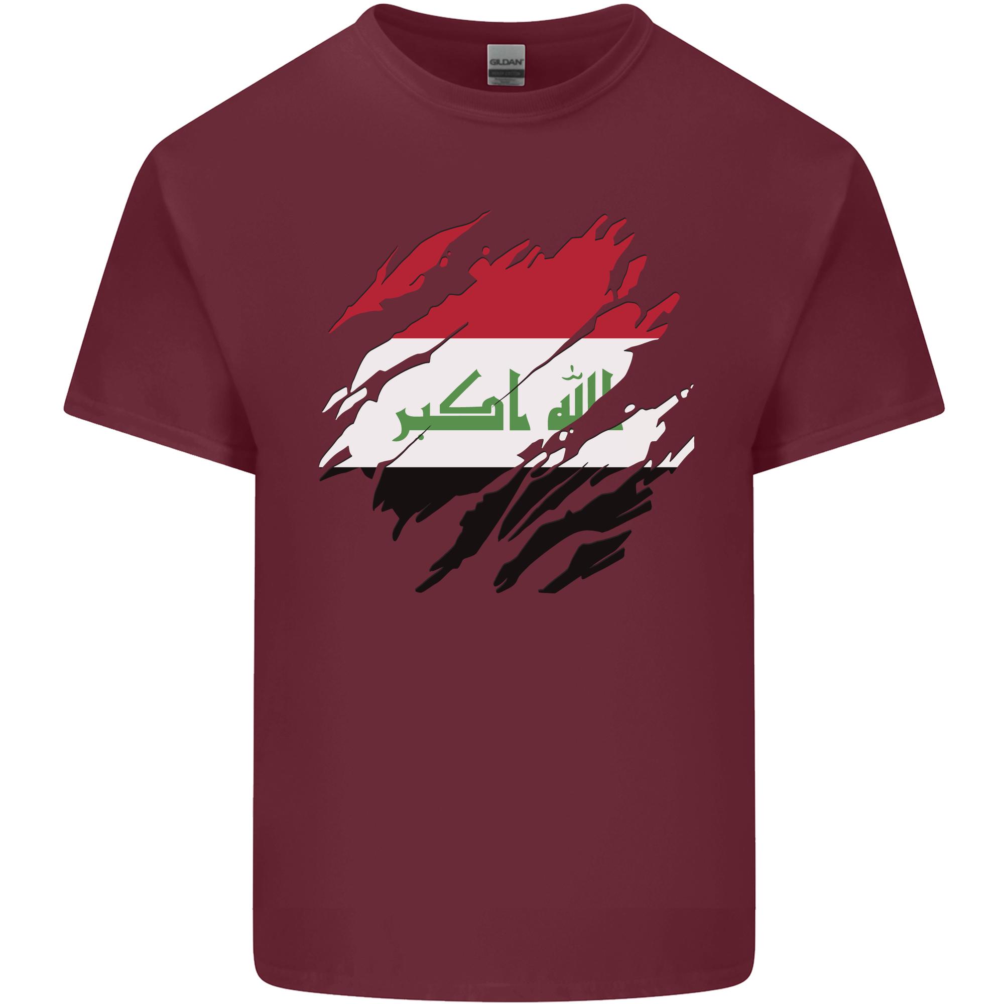 Torn Iraq Flag Iraqi Day Football Unisexs Light Cotton TShirt S