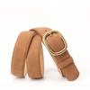 Pin Buckle Business Waist Belt Luxury Design Waistband Trendy Suede Leather Belt  For Women