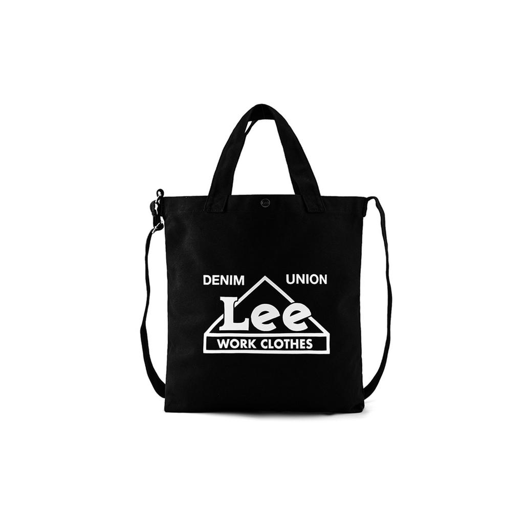 New Lee Cotton Canvas Tote Bag, Shopping Bag, Canvas Bag, Shoulder Bag, Crossbody Bag, Handbag Regular Unisex Black L419214ZKK11