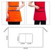 Taller Waiter Kitchen Apron With Pockets Restaurant Apron Fashion Waterproof Apron  Restaurant Use